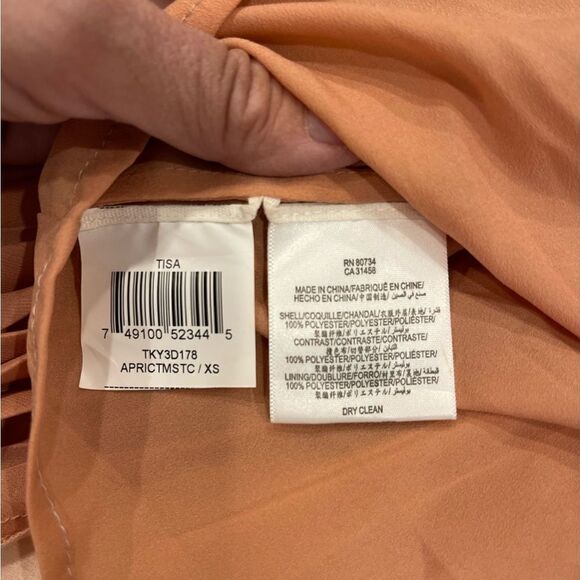 BCBGMaxAzria Tisa Colorblock Pleaded Waistband Skirt.Size XS - Picture 10 of 11
